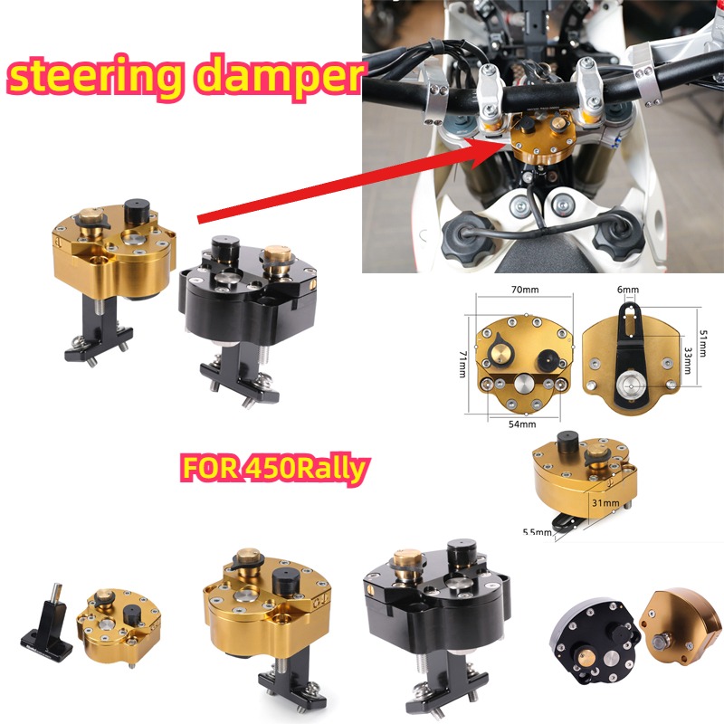 Steering Damper Stabilizer Kit Cnc - Kit de montage d'amortisseur de direction