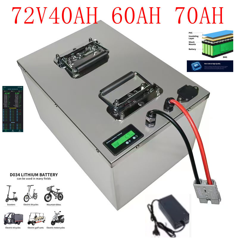 72V 30Ah Lifepo4 Battery Pack - Batterie au lithium-ion 72V avec BMS