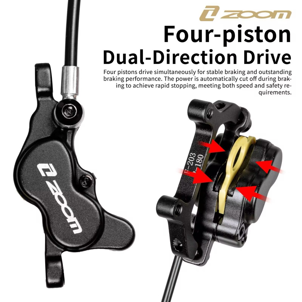 Ensemble de freins à disque hy - Zoom Hydraulic Brake 4 Piston E-Scooter avis et prix