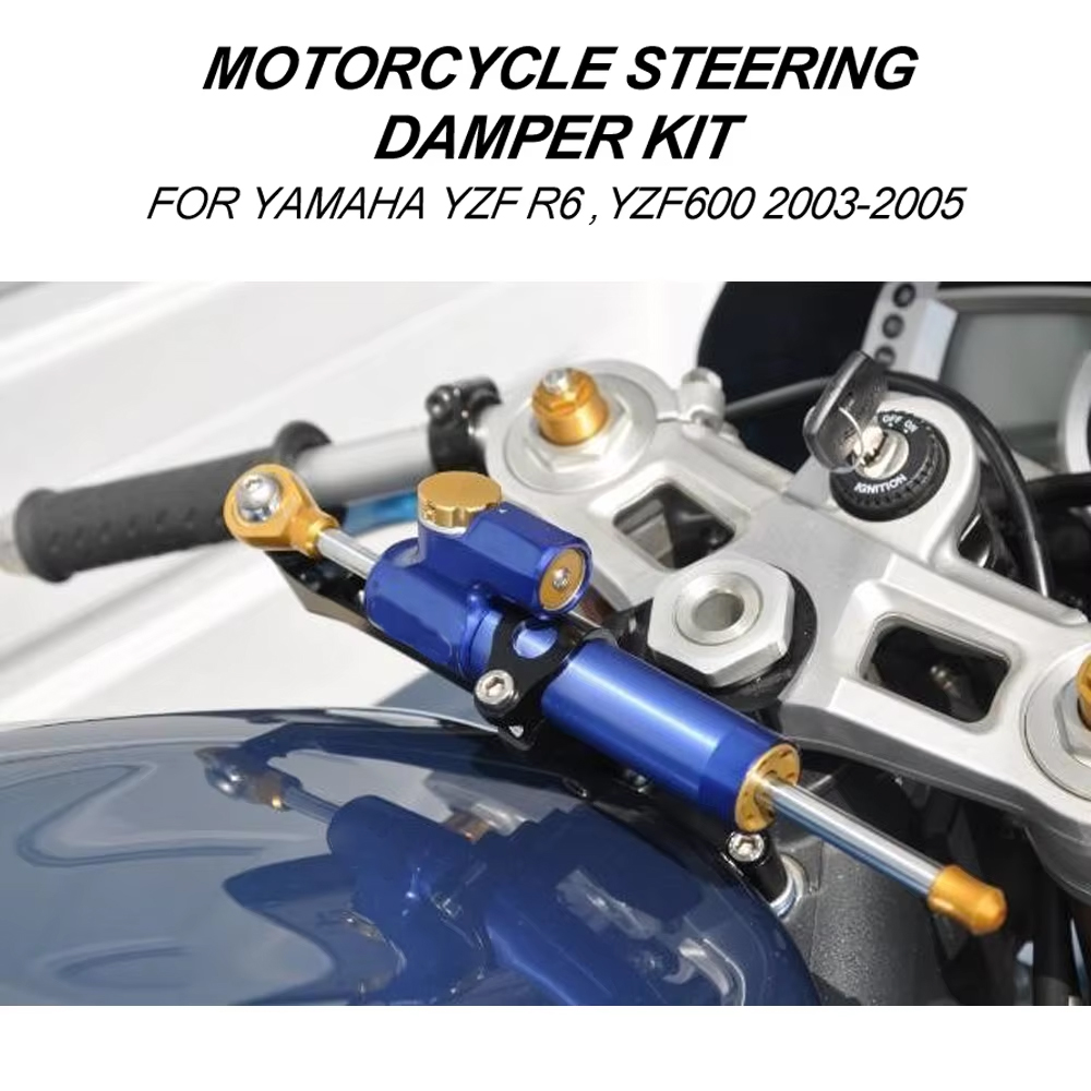 Pour YAMAHA YZF600 R6 2003-200 - Steering Damper Stabilizer Kit Cnc avis et prix
